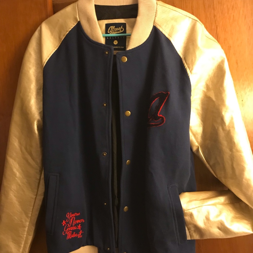 Man Jacket Royal blue and gold.